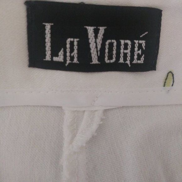 La Vore White Cafe Scene Slacks Women's Small - Picture 5 of 8